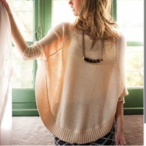 Anthropologie Sparrow Poncho Sweater